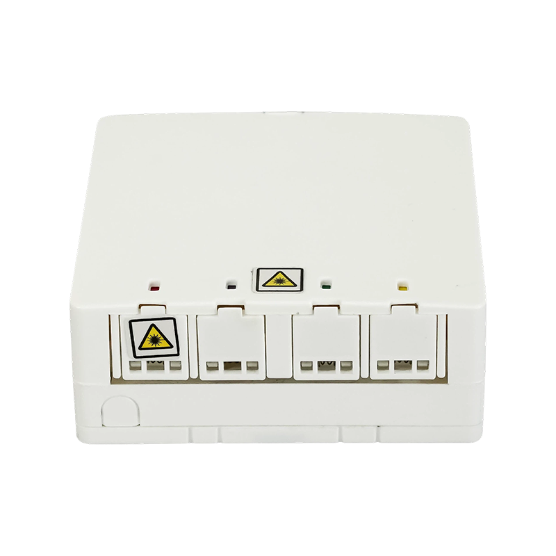 Placa frontal de fibra óptica SC/DLC de cuatro puertos
